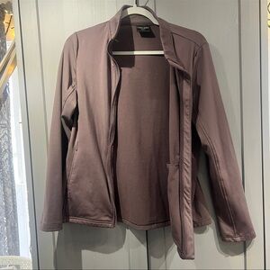 32 Heat degrees medium mauve scrub jacket althetic
